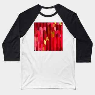 Cardinal Red Abstract Low Polygon Background Baseball T-Shirt